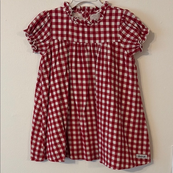merce and me Other - Merce and Me Red and White Plaid Gingham Patriotic Casual Dress size 6